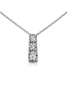 Collana Donna in Oro bianco Zircone Vidali Gioielli COOR-24-34